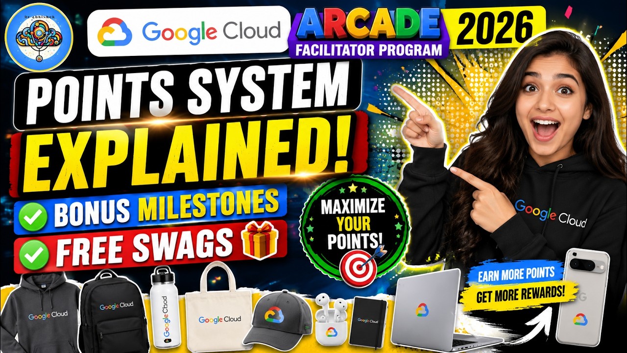 Система баллов Google Cloud Arcade Facilitator 2026: РАЗБОР! 💯 Бонусные этапы + БЕСПЛАТНЫЙ мерч
