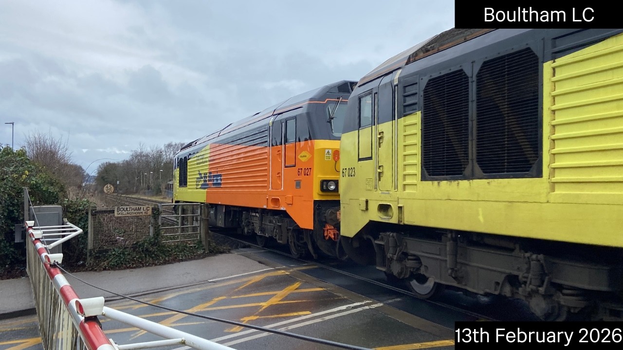 *Class 950 & Light Class 67s* Boultham Level Crossing (13/02/2026)