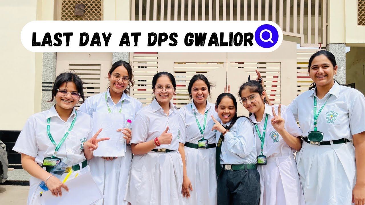 Last Day of School | DPS GWALIOR ♥️ |  स्कूल का आख़री दिन | hairstyle | daily vlog |  Bob haircut |