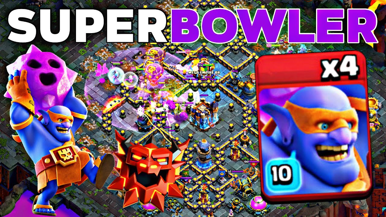 TH18 Super Bowler Smash is BACK - Crush Legends Bases Easily! Clash of Clans