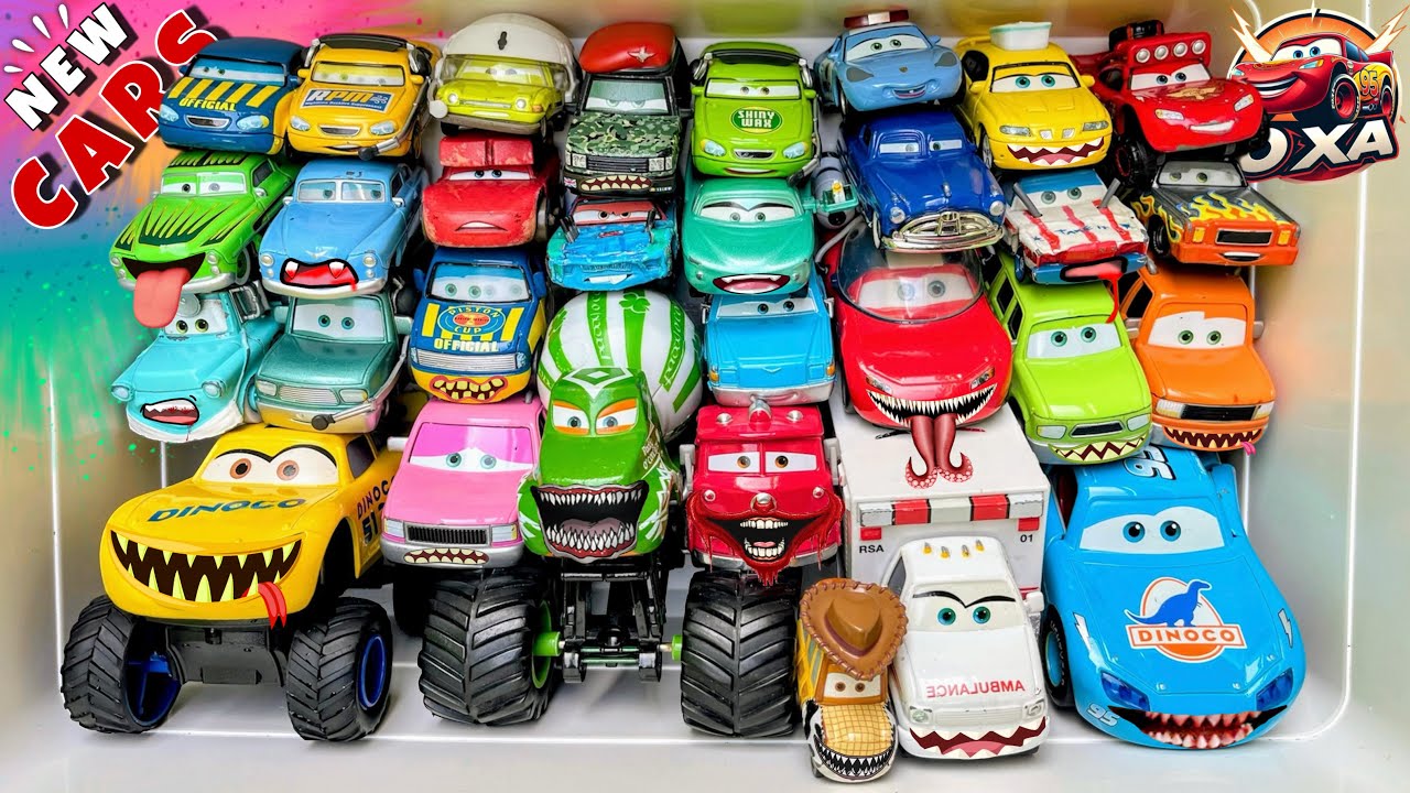Disney Pixar Cars Unboxing Review | Lightning McQueen, Tow Mater, Chick Hicks, Sally Carrera, Cruz