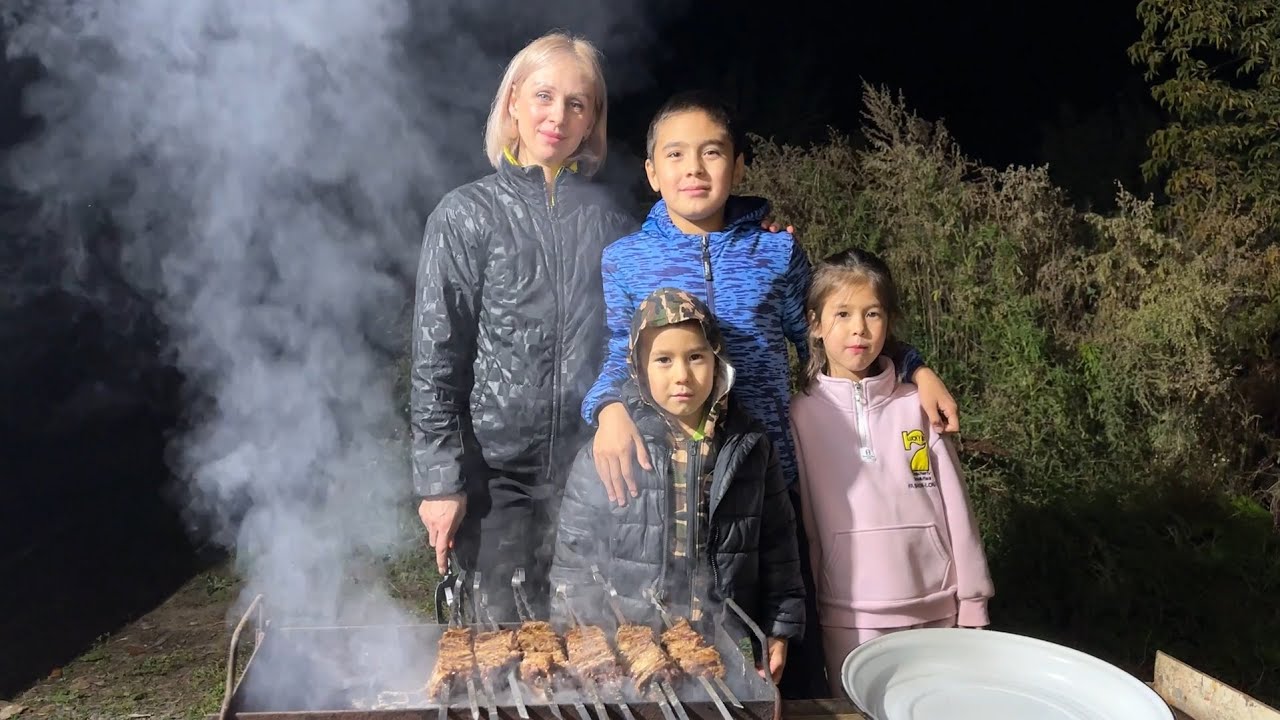 Тушенная Коричневая Капуста / Шашлык Наполеон Удался / Замужем за Казахом / Папа с Детьми / Влог 190