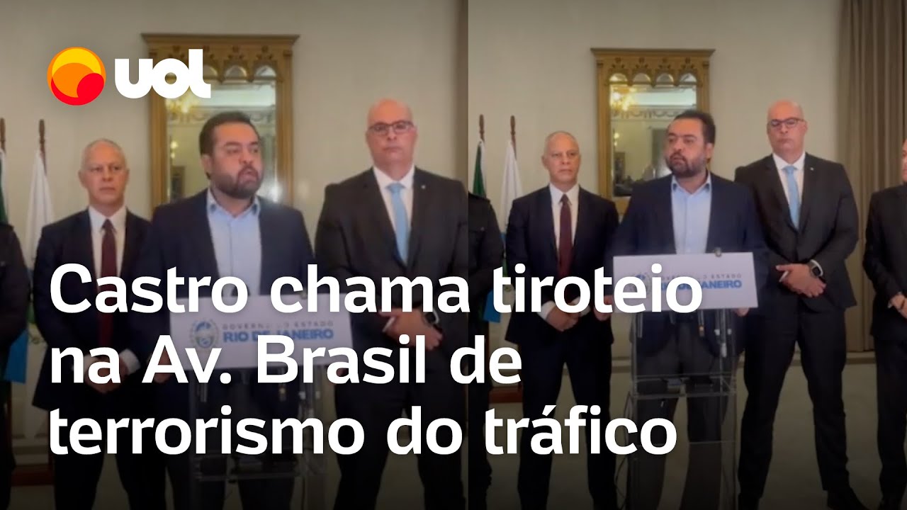 Castro diz que tiroteio no RJ foi resposta do tráfico a operação no Complexo de Israel: 'Terrorismo'