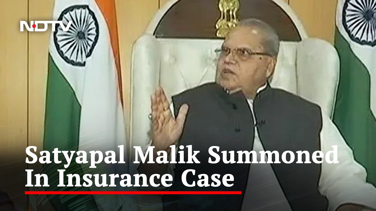 Former J&K Governor Satya Pal Malik Summoned For Questioning By CBI