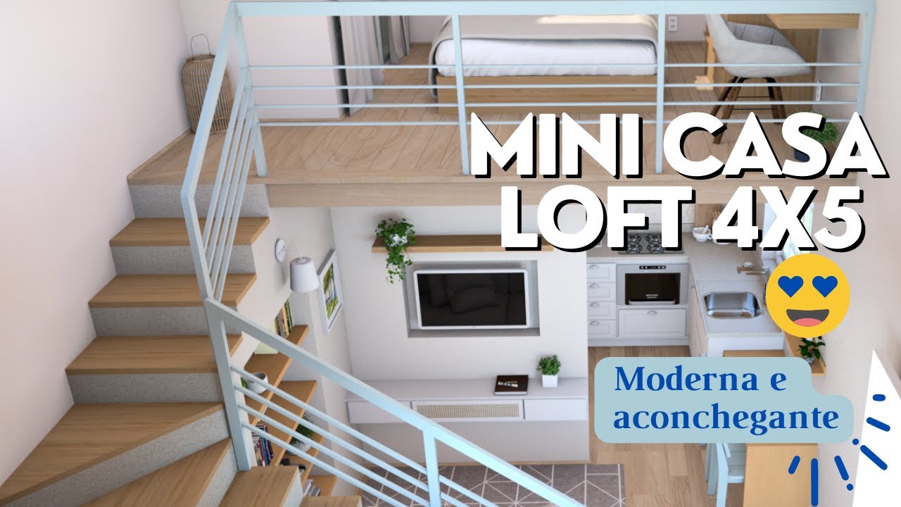 Casa Pequena 4x5 Tipo Loft 🏚️