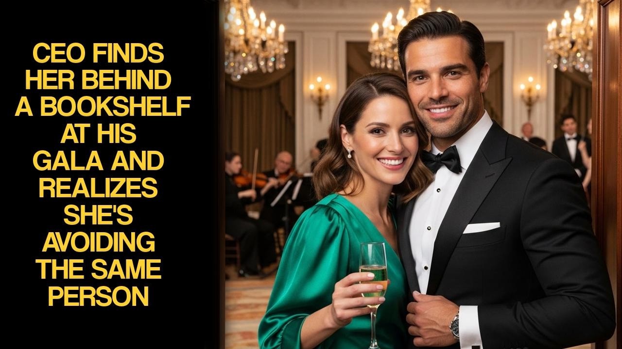 CEO Finds Her Behind A Bookshelf At His Gala And Realizes She's Avoiding The Same Person
