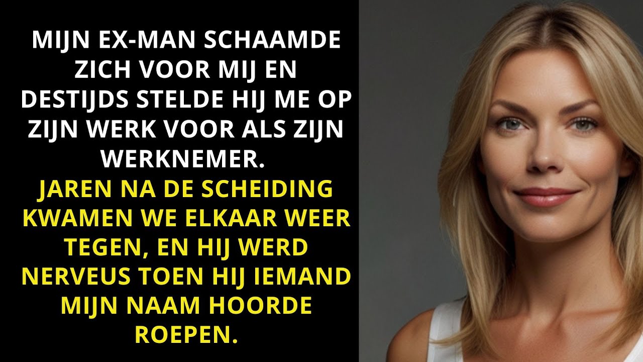 MIJN MAN, ZICH VOOR MIJ SCHAMEND, STELDE ME VOOR OP ZIJN WERK ALS ZIJN HUISHOUDSTER.
