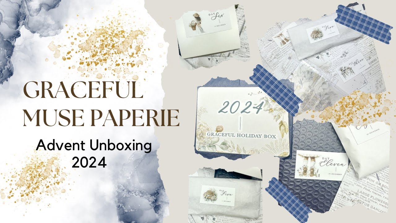 Live unboxing of Graceful Muse Paperie 2024 Advent!