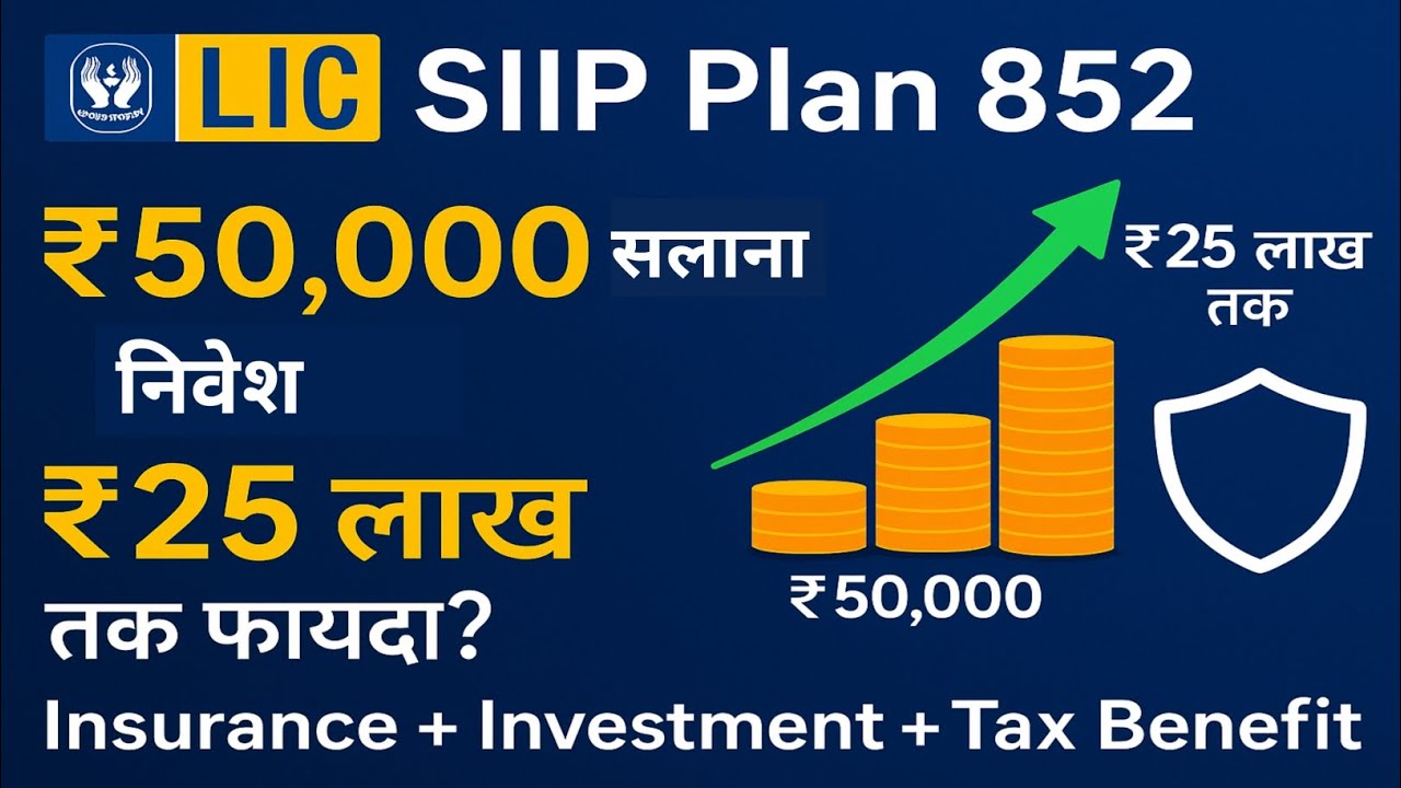 LIC SIIP Plan No.852 Ek Safe Aur Smart Inveatment Option।Finance Minds।