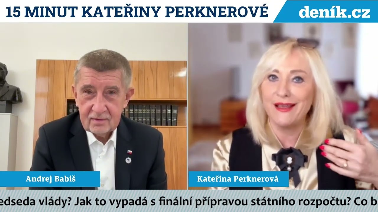 Poprvé jsem dnes byl jako premiér hostem v pořadu 15 minut Kateřiny Perknerové
