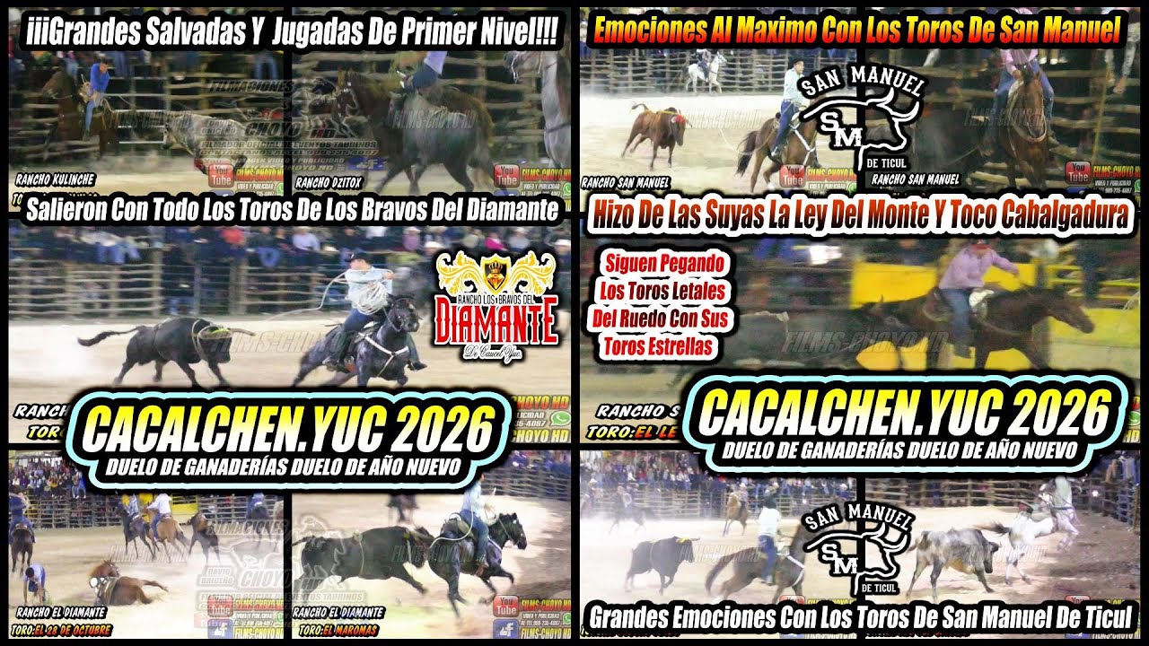 💥🎊CACALCHEN YUC 01 DE ENERO 2026🎊💥GRANDIOSO DUELO DE GANADERIAS DE AÑO NUEVO