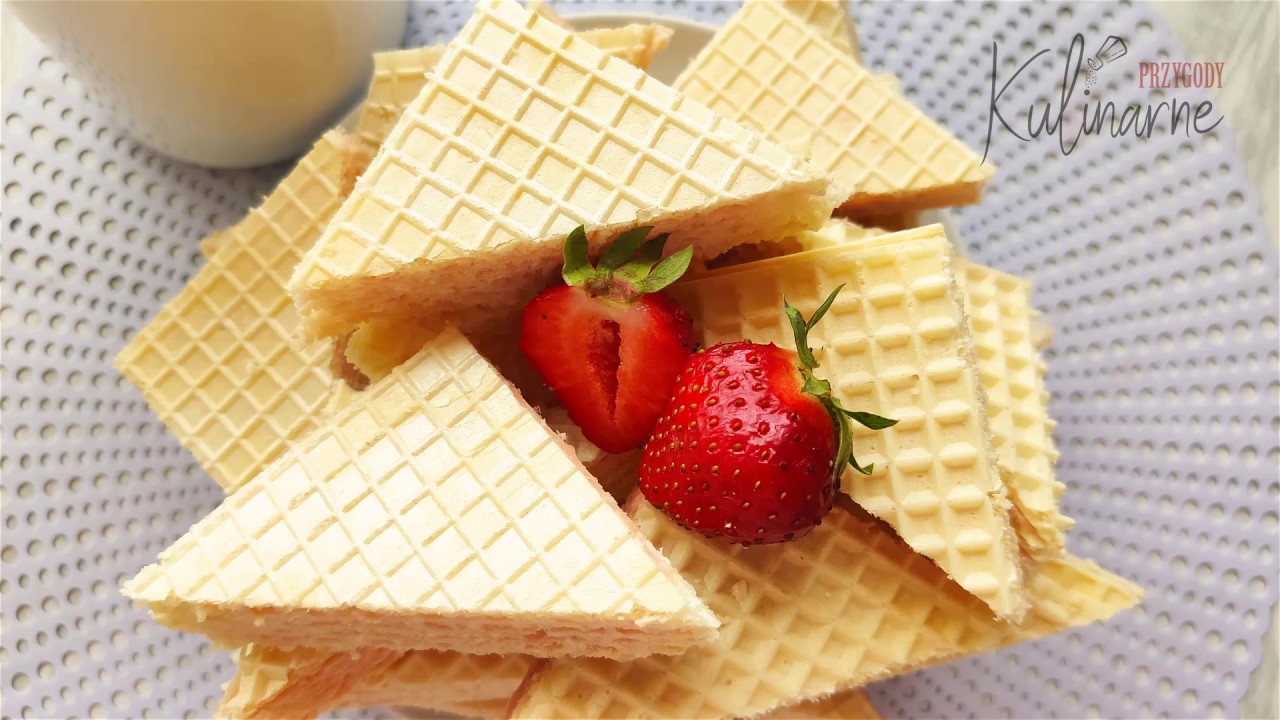 Wafle z masą galaretkową