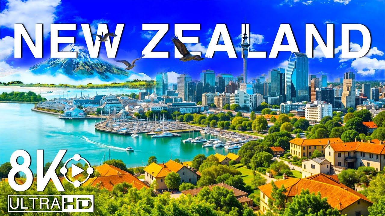 Wonders of New Zealand | Explore Fiords, Volcanic Peaks & Untamed Landscapes | Travel 8K UHD Video
