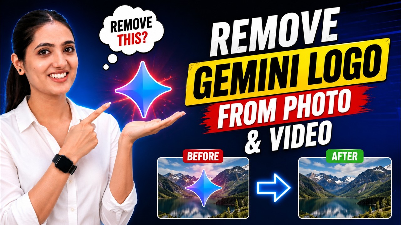 How to Remove Gemini Logo from Photo & Video (FREE) | AI Watermark Removal