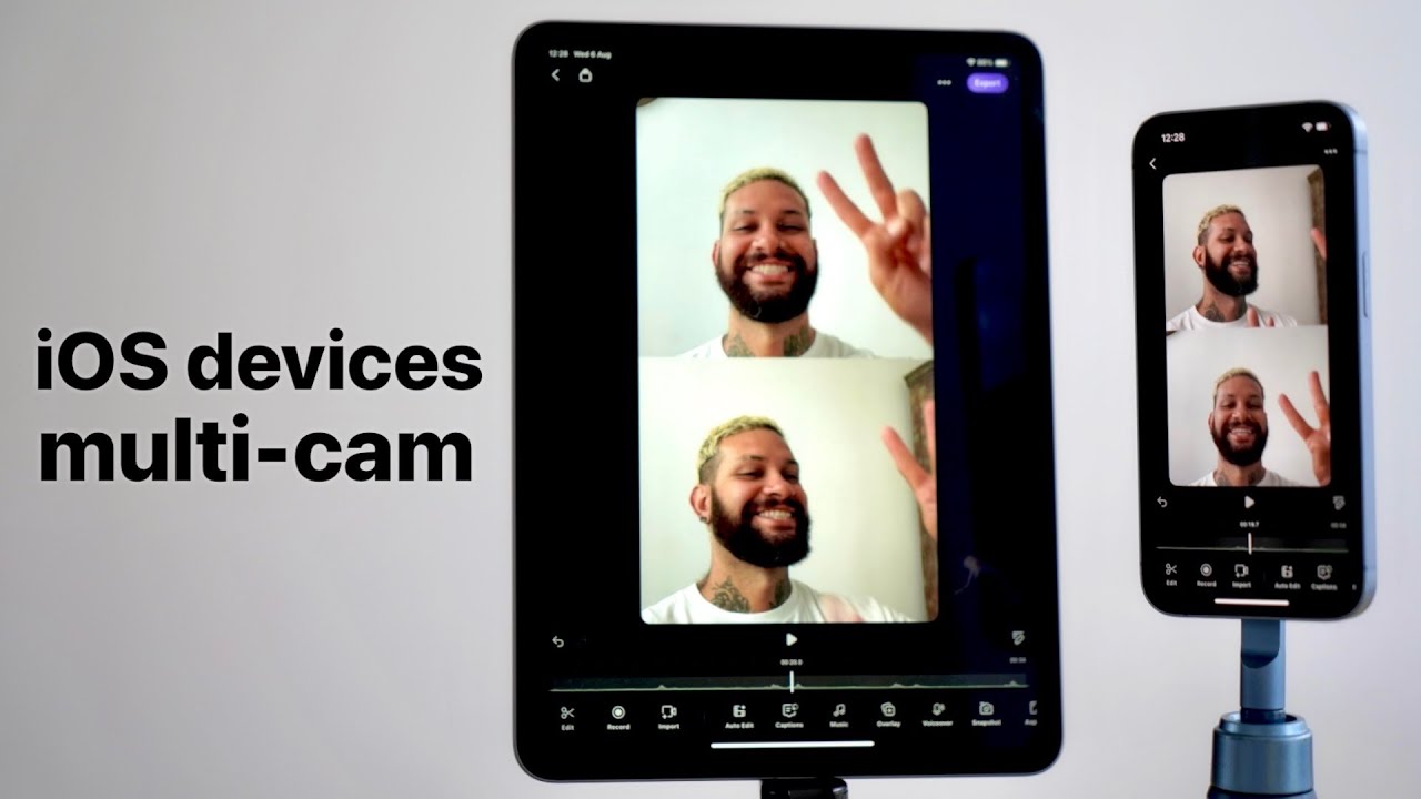 Connect Two iOS Devices for Multi Camera Video Recording | How to Sync iPhone and iPad for Dual-Cam