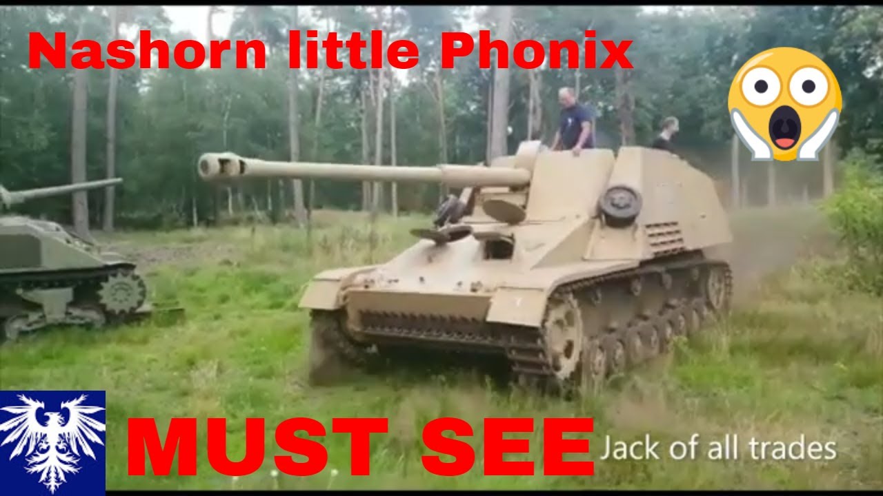 Nashorn restoration Phonix test drive at Overloon warmuseum.