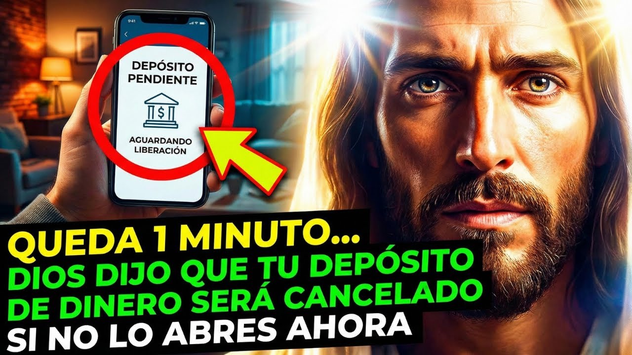 DIOS DICE: SI NO LO ABRE AHORA, SU DEPÓSITO DE DINERO MILAGROSO SERÁ BORRADO, ¡QUEDA 1 MINUTO!