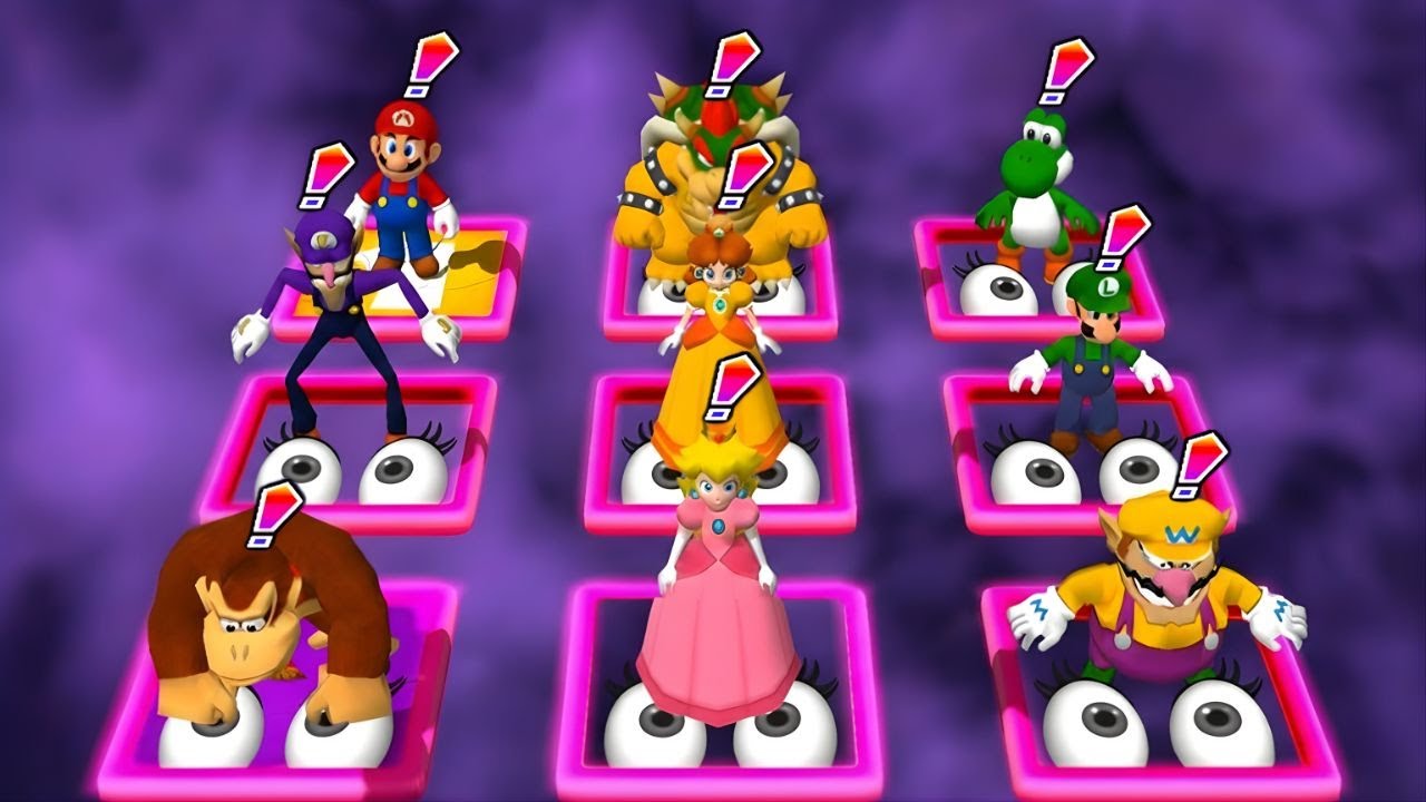 [マリオパーティ4: 最高のミニゲーム トップ30 ピーチ Vs デイジー Vs ルイージ Vs ワリオ (CPU最強 たつじん)]