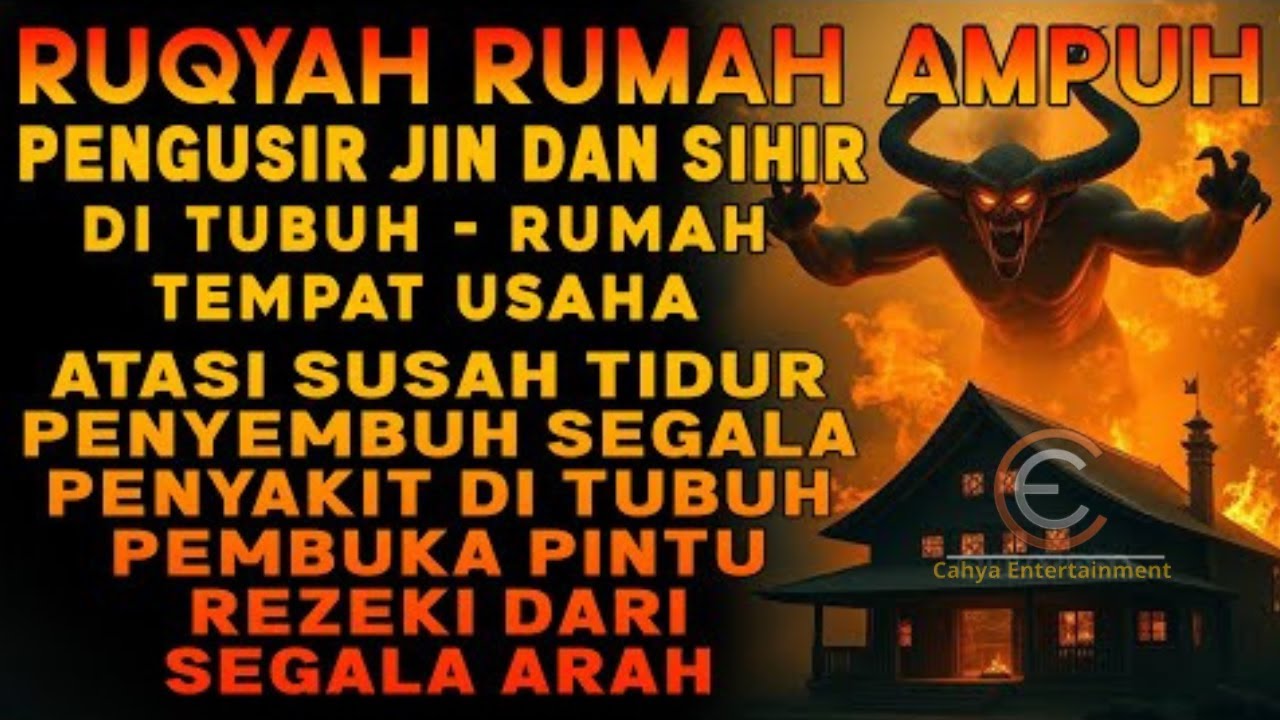 RUQYAH RUMAH PENGUSIR JIN, SETAN & SIHIR DI RUMAH & TUBUH, PENENANG HATI & FIKIRAN | MUHTAR AL HAJJ