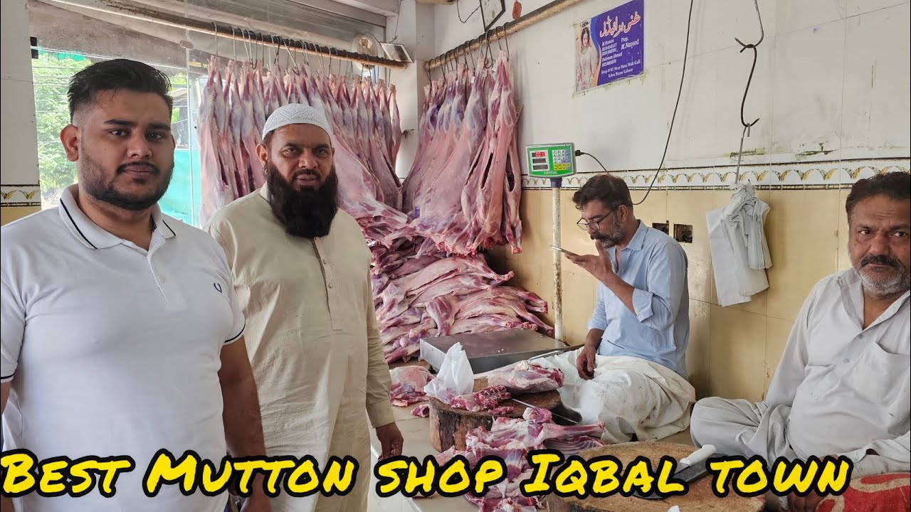 Best Mutton shop /Shareef Mutton shop Allama Iqbal Town/Desi Bakra meat /Excellent cutting skills👍♥️