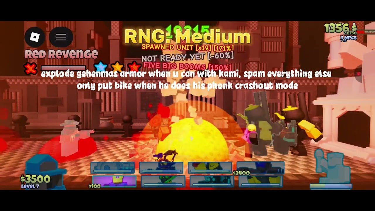 [LOW BUDGET] The easiest 3 star red revenge guide. Takes a single braincell to use.    Roblox // tbb