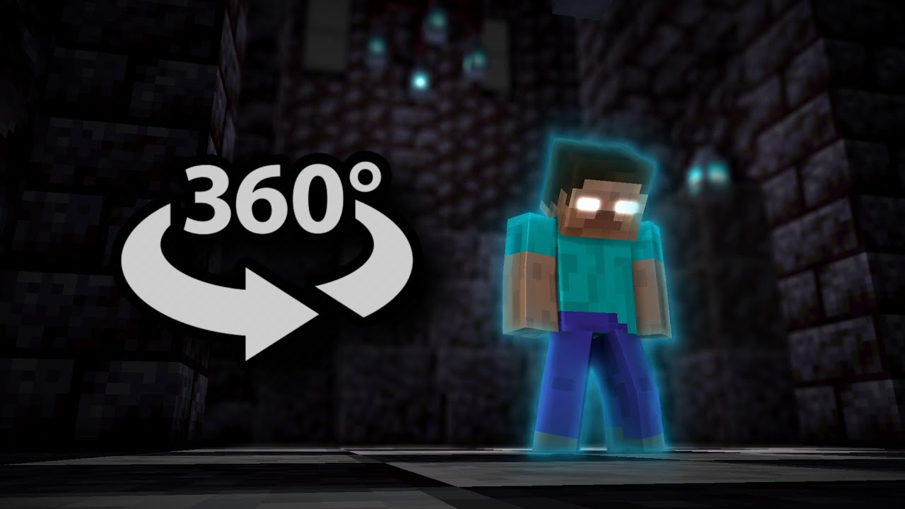 Herobrine - Minecraft 360° Animation (Mine-Imator 4K VR Video)