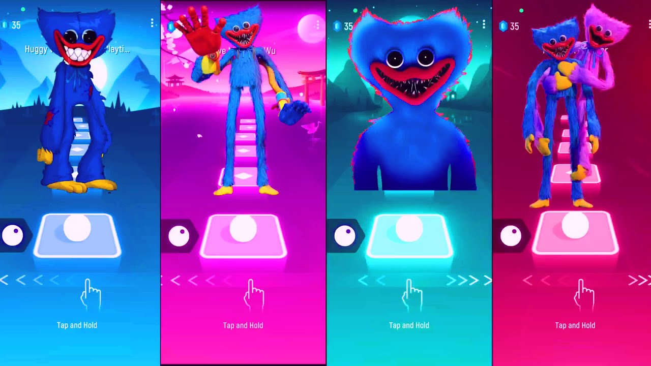 Poppy Playtime - Huggy Wuggy Songs - Tiles Hop: EDM Rush!