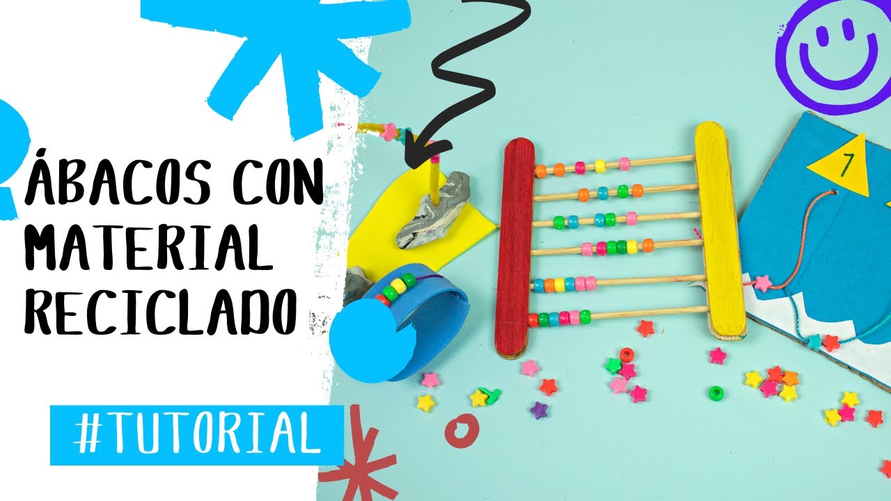 Crea Ábacos con Material Reciclado