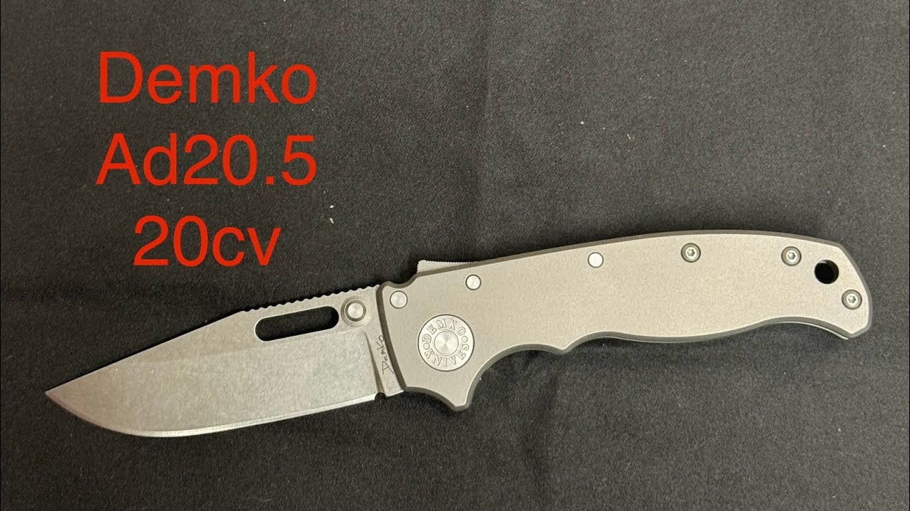 #Demko ad20.5 in 20cv and titanium. Fidget fun. 