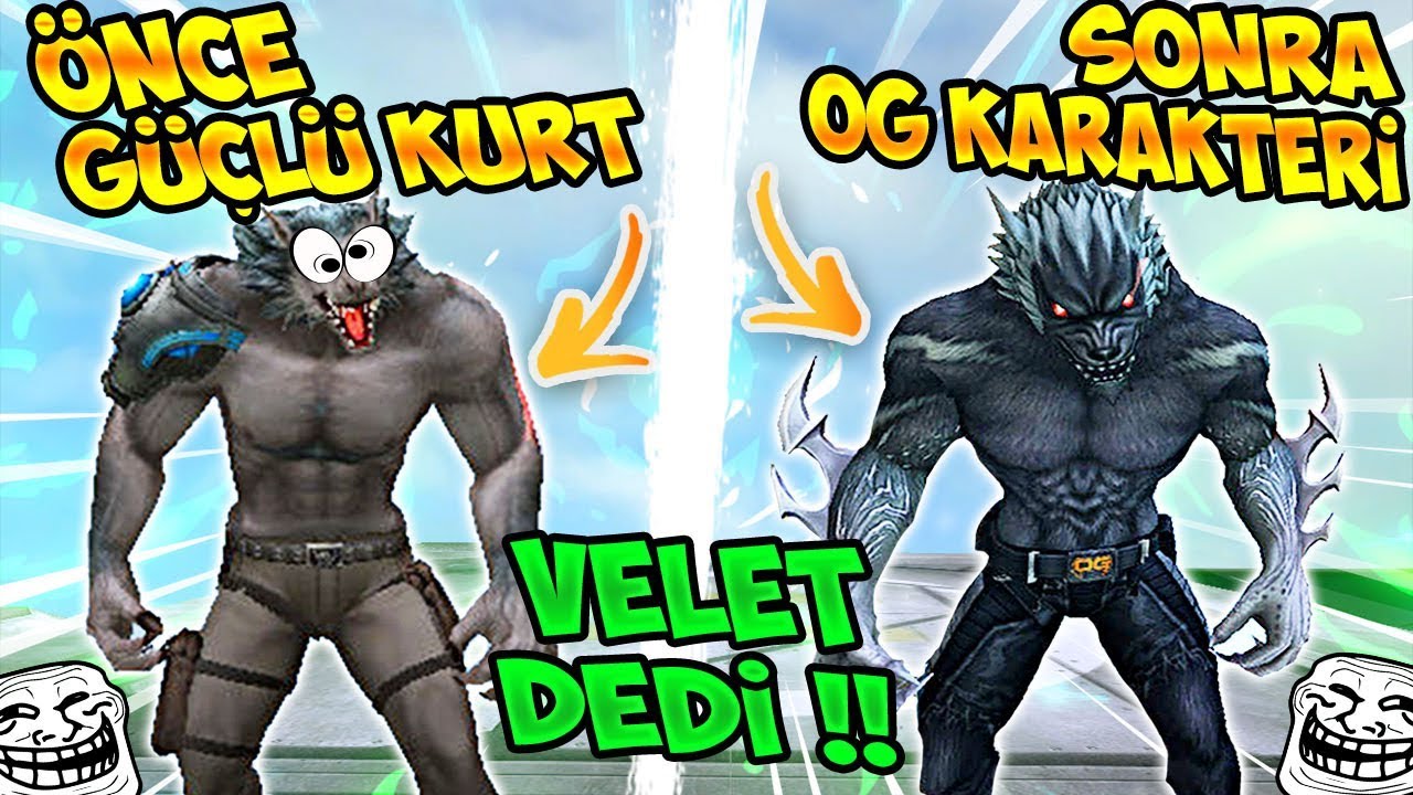 ÖNCE GÜÇLÜ ALDIM VELET DEDİ SONRA OG KARAKTERİ ALIP TROLLEDİM !! WOLFTEAM