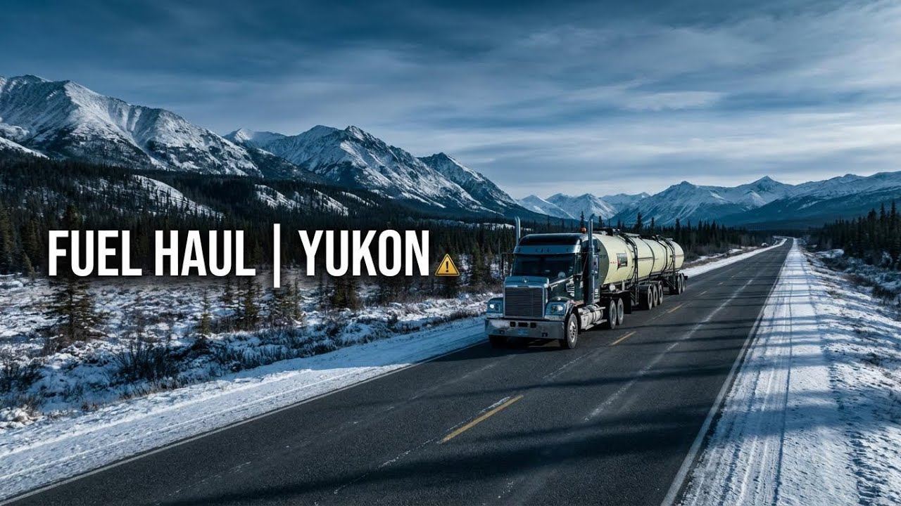 🚛Fuel Haul ⛽️to Dawson City ⚠️ | Yukon Remote Highway Drive⛰️