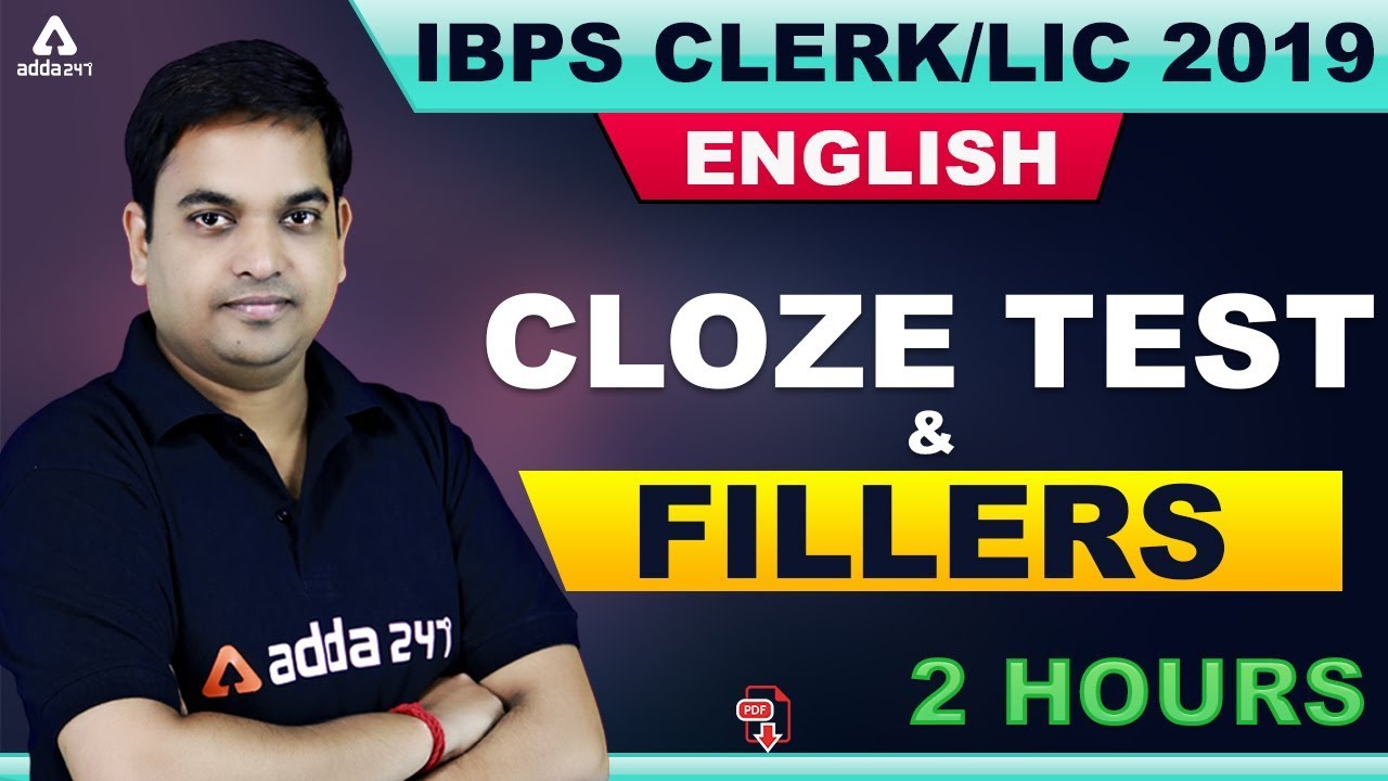 IBPS Clerk/LIC Assistant (Mains) 2019 | English | Cloze Test & Fillers