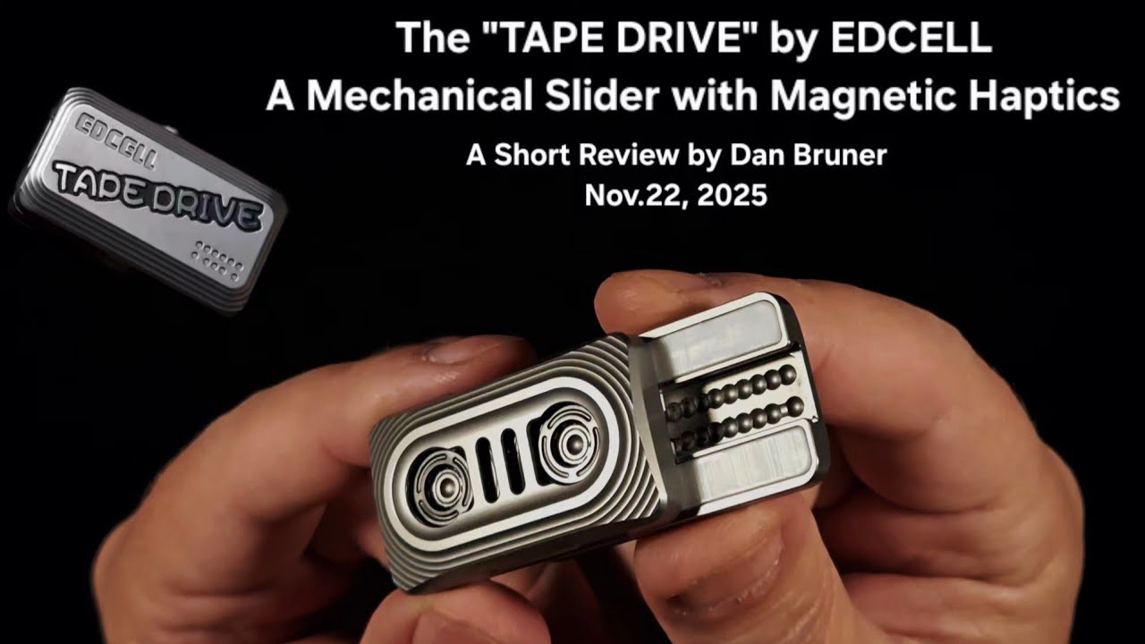 Механический слайдер «TAPE DRIVE» с магнитной апликацией — краткий обзор Дэна Брунера, 22 ноября ...