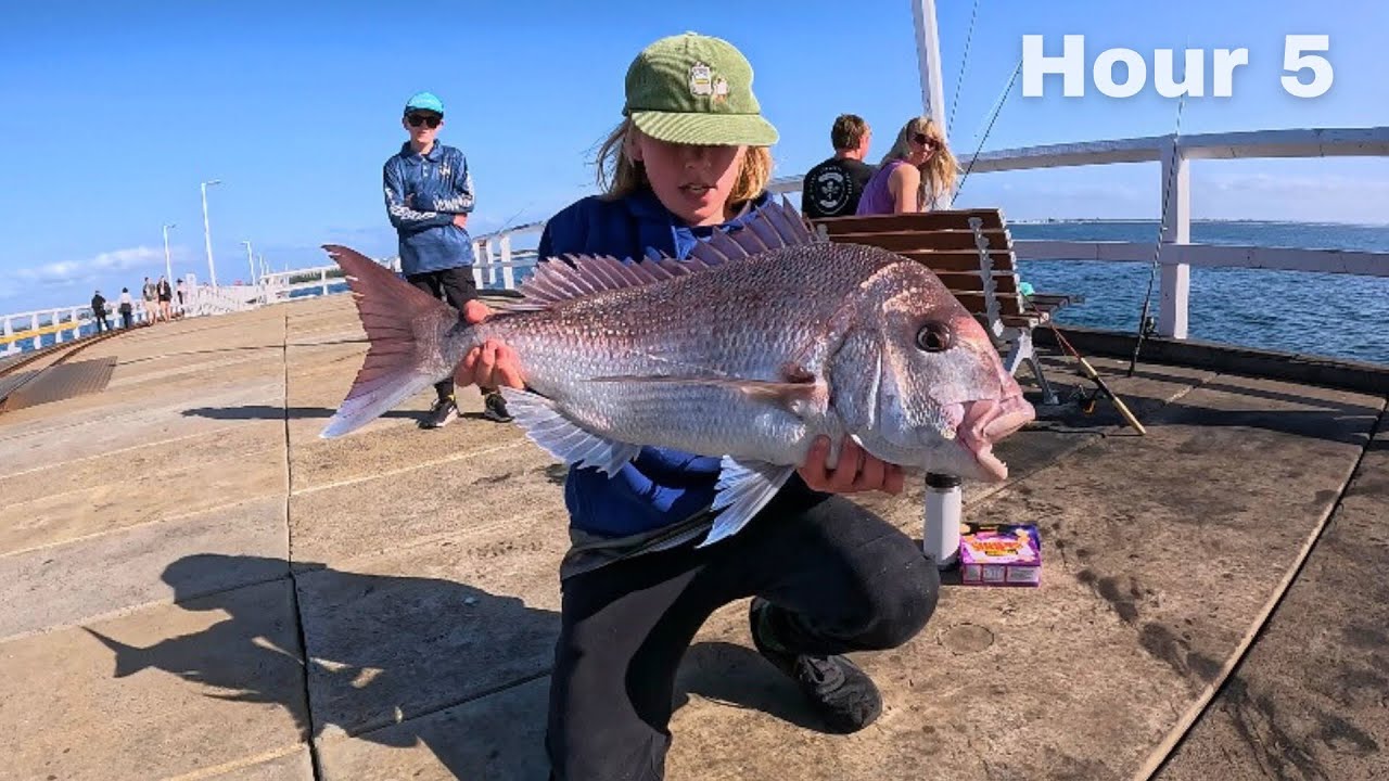 10 Hour Fishing Challenge On Busselton Jetty! What Can We Catch? ( Snapper, Sharks, Squid )