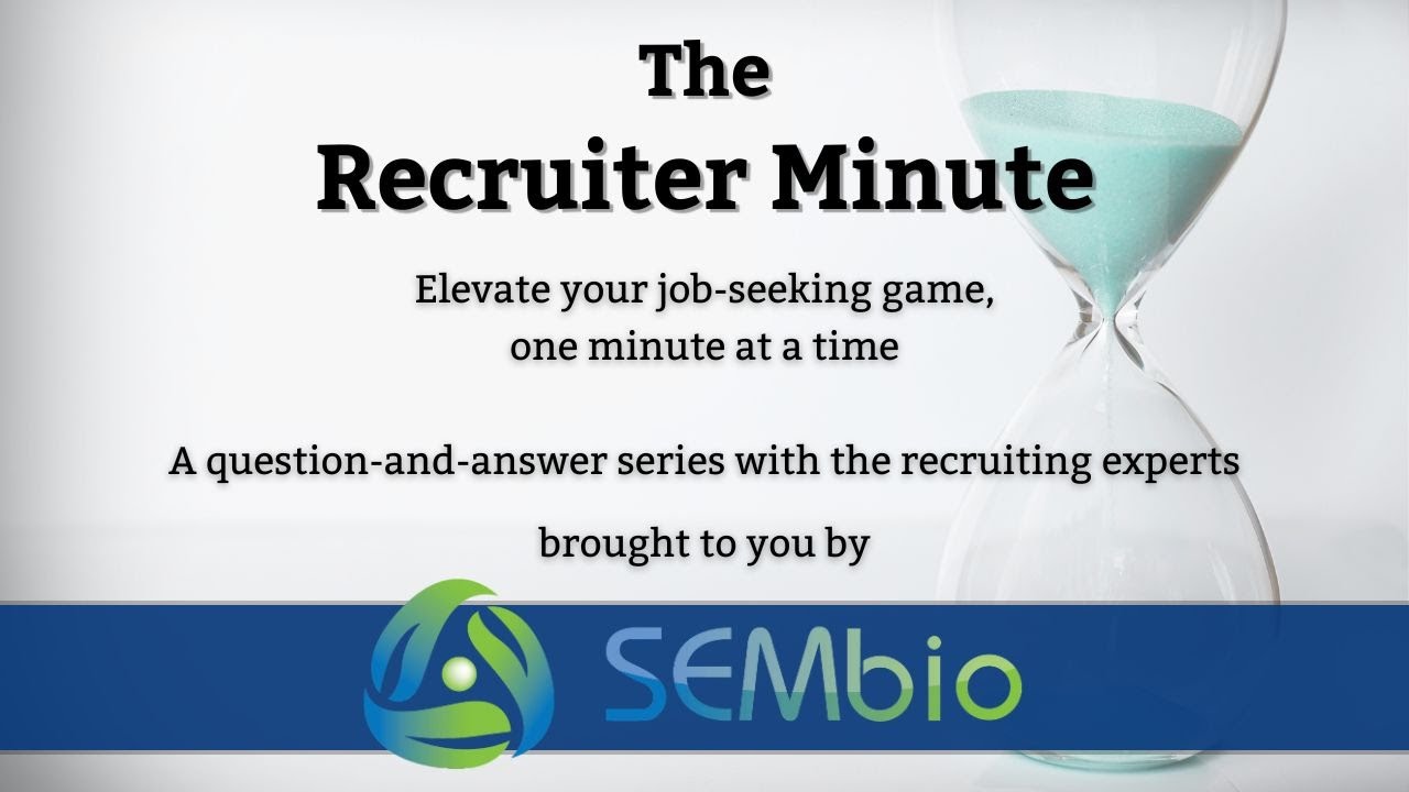 The Recruiter Minute Ep 1 | Should I Use a Resume Service?