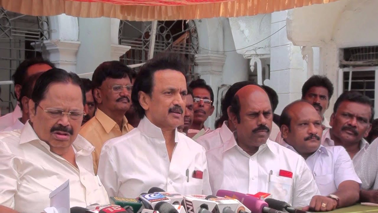 Denied opportunity to speak in the assembly, DMK led by MK Stalin walks out