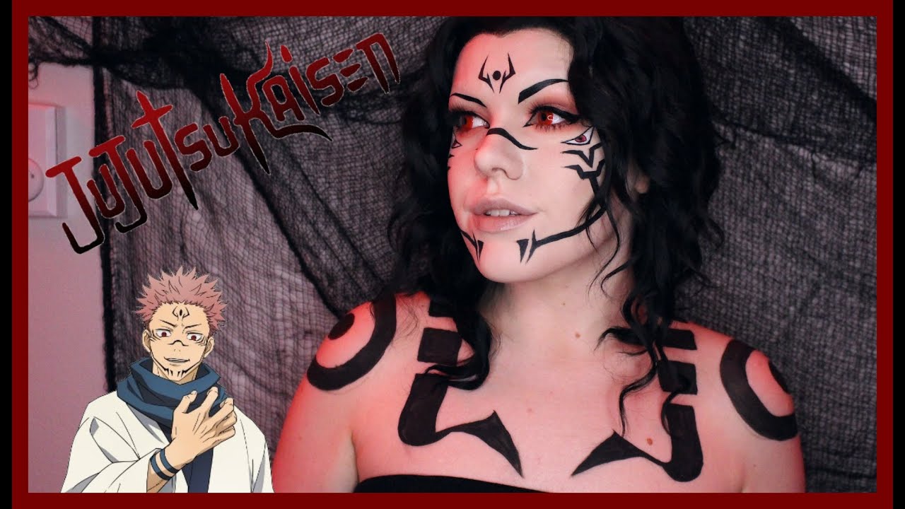 Ryomen Sukuna Inspired Makeup | Jujusu Kaisen