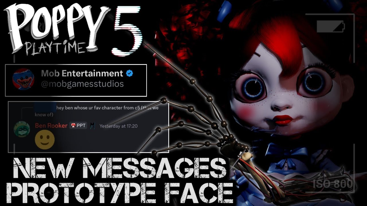 Poppy Playtime, глава 5 — Новый официальный тизер. Сообщение о загадочном лице | Лицо PROTOTYPE?