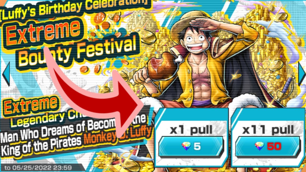 LUFFY BIRTHDAY BANNER EX LUFFY RETURNS opbr