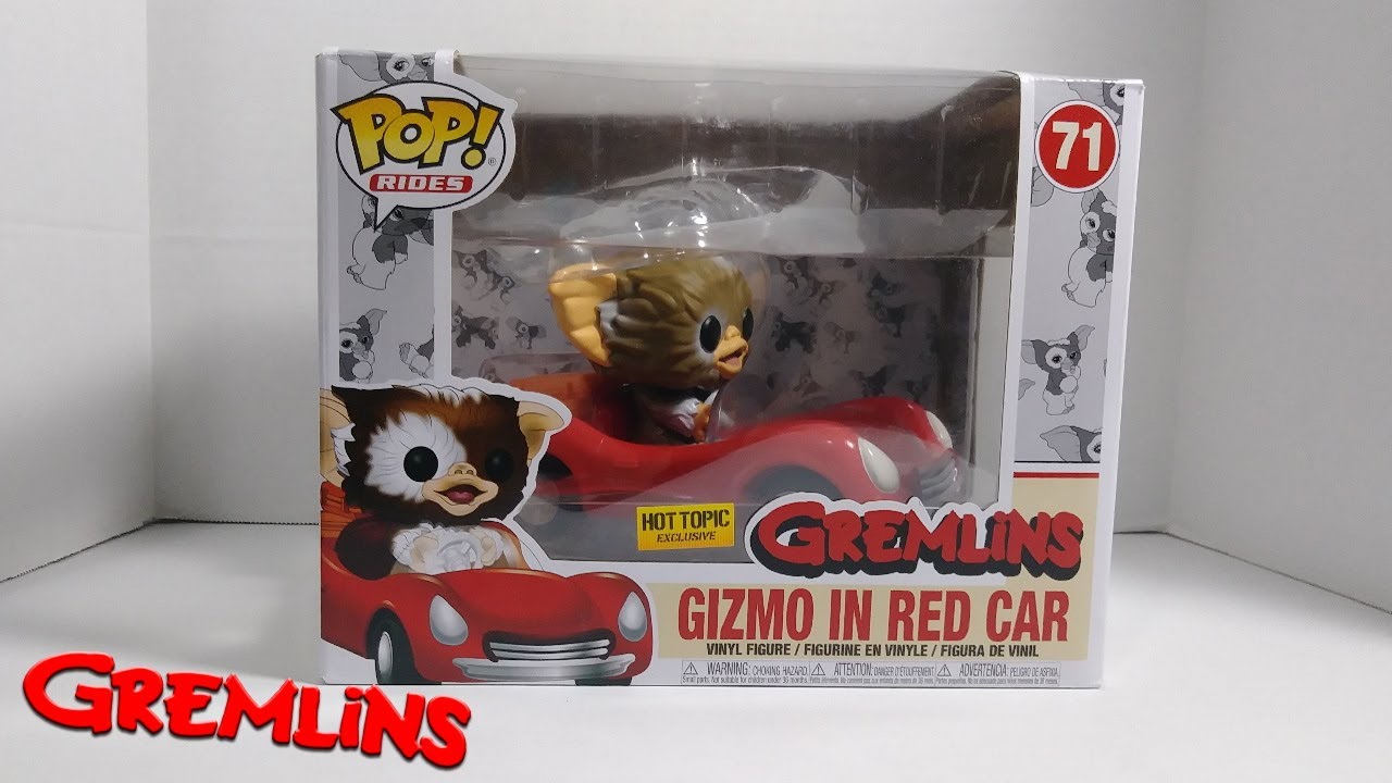 Hot Topic Exclusive GIZMO IN RED CAR Pop! | Funko Pop Rides