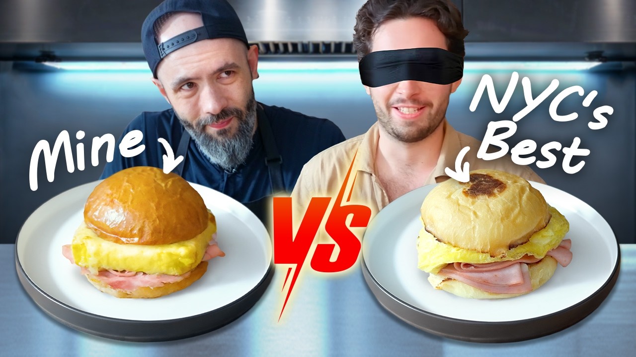 Can Babish Beat NYC's Best Breakfast Sandwiches? (Blind Taste Test)