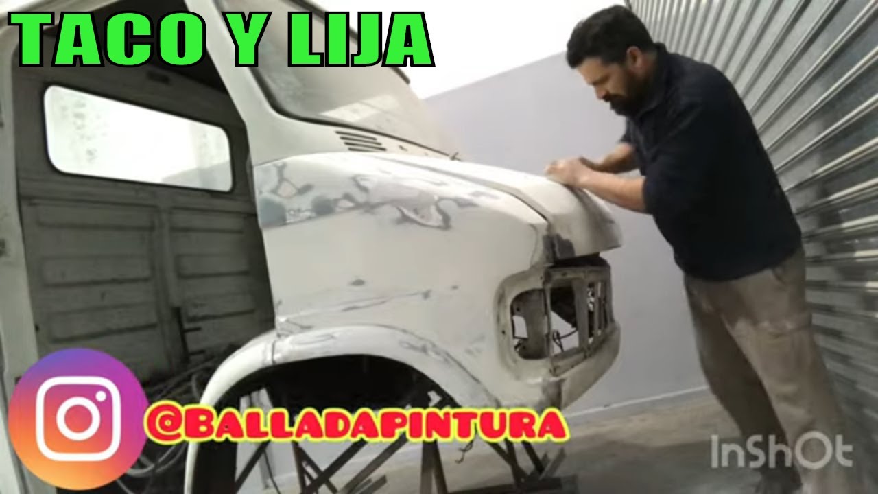 Aplico Masilla Poliester a la chapa y Comienzo a lijar PASO A PASO