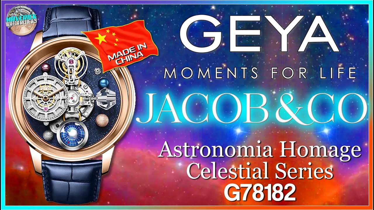 Chinese Tourbillion?! | Geya Celestial Series Jacob & Co Quartz Mechanical Astronomia Homage G78182