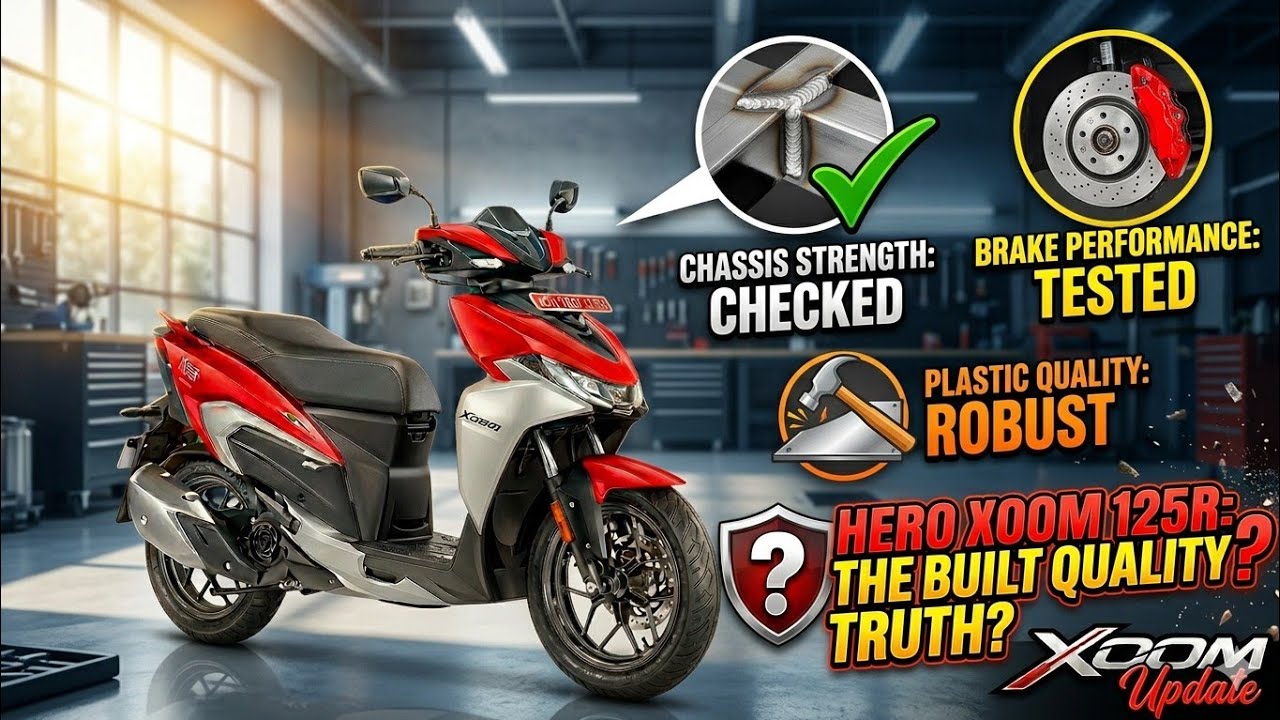 Hero xoom 125 build Quality test