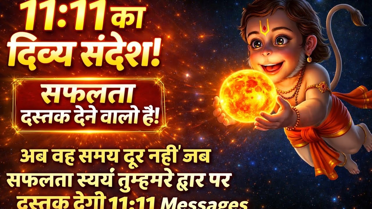 अब वह समय दूर नहीं जब सफलता स्वयं तुम्हारे द्वार पर दस्तक देगी 11:11 Message Hanuman ji ka message 💌