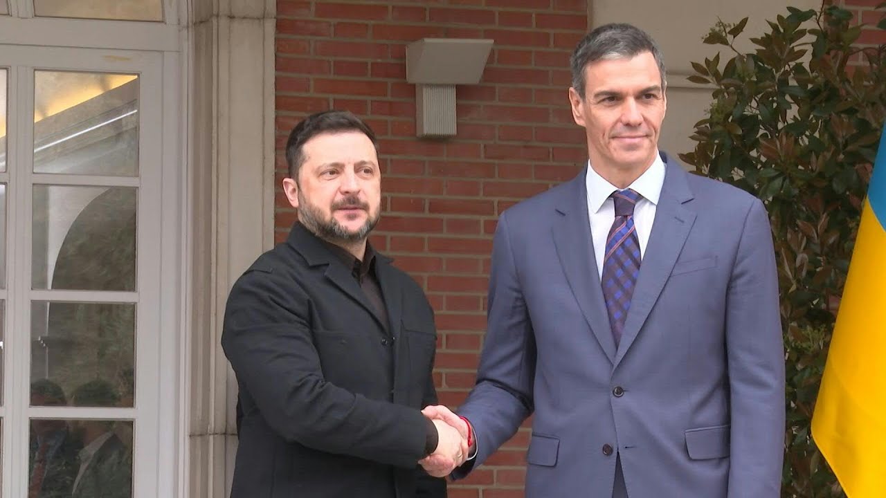Ukraine's Zelensky meets Spanish PM Sanchez in Madrid | AFP