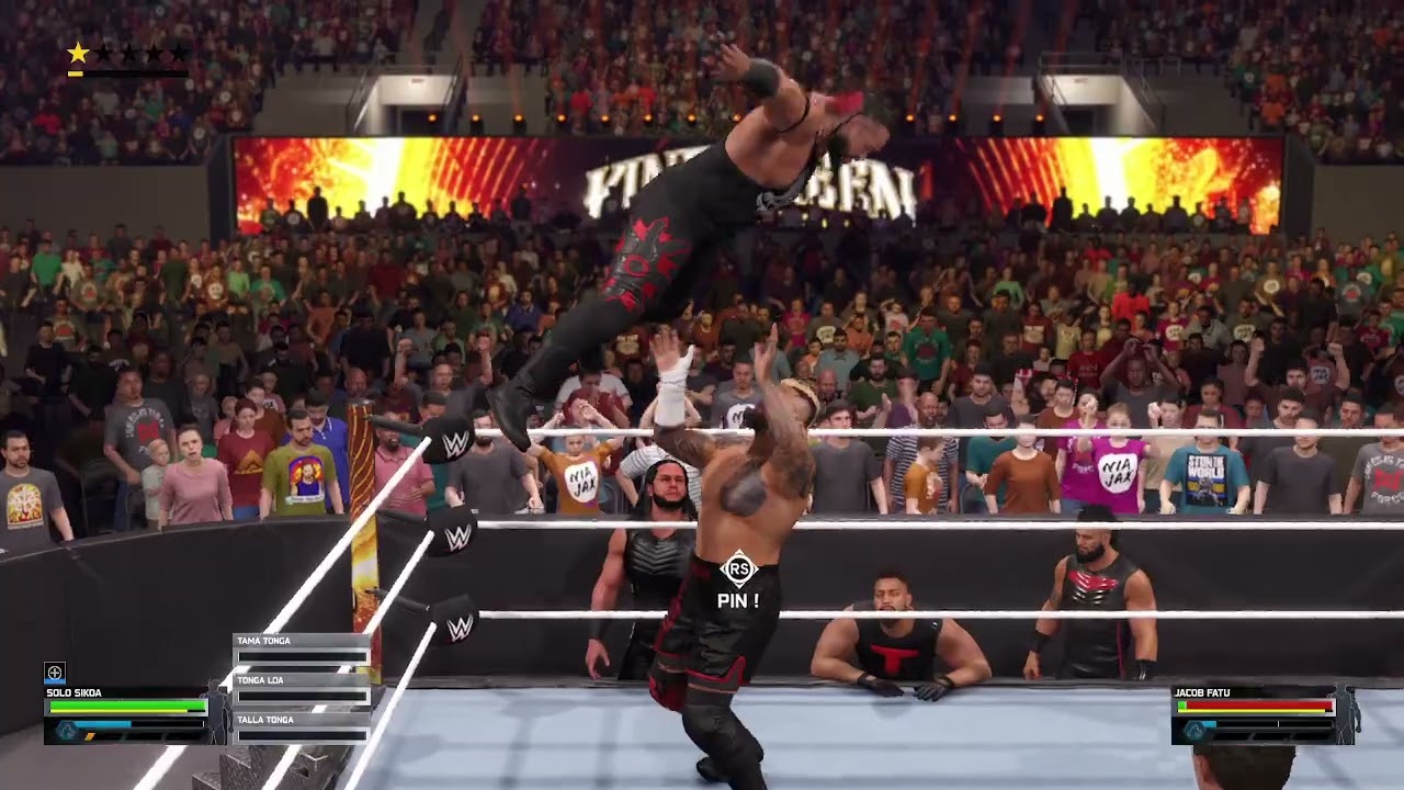 wwe 2k25 jacob fatu vs solo sikoa