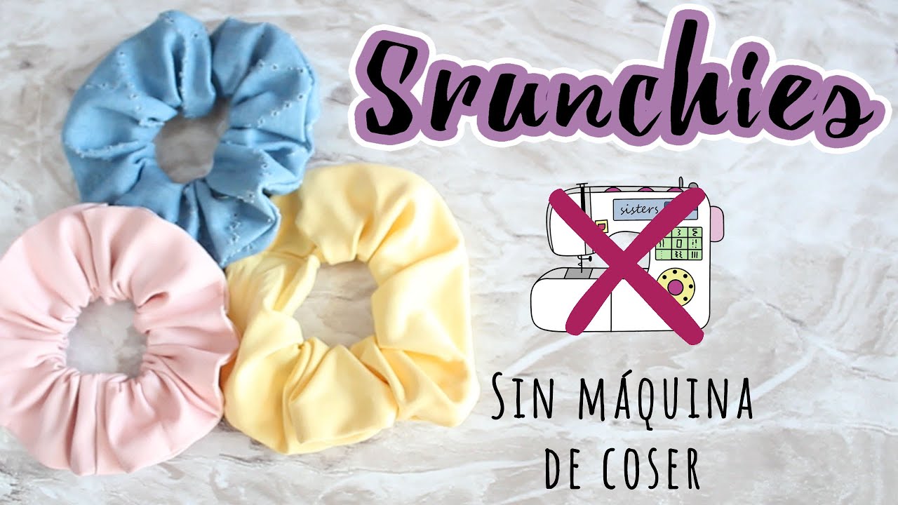 DIY | Scrunchies | NO SEWING MACHINE | ¡SIN MÁQUINA DE COSER! - Kiosweet