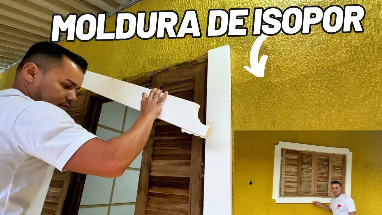 Janelas Charmosas: Como Criar Molduras de Isopor com Estilo