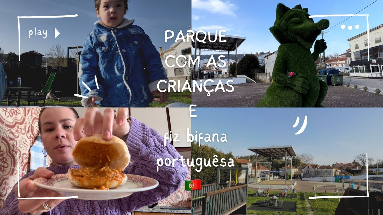 Fui no parquinho com as crianças e fiz um prato típico português, simples e delicioso.